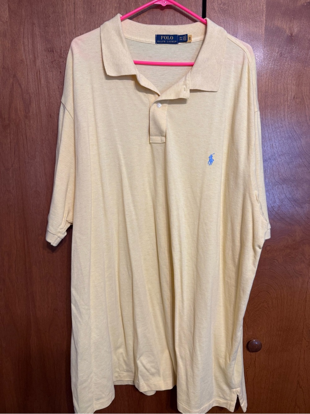 Men’s yellow polo shirt